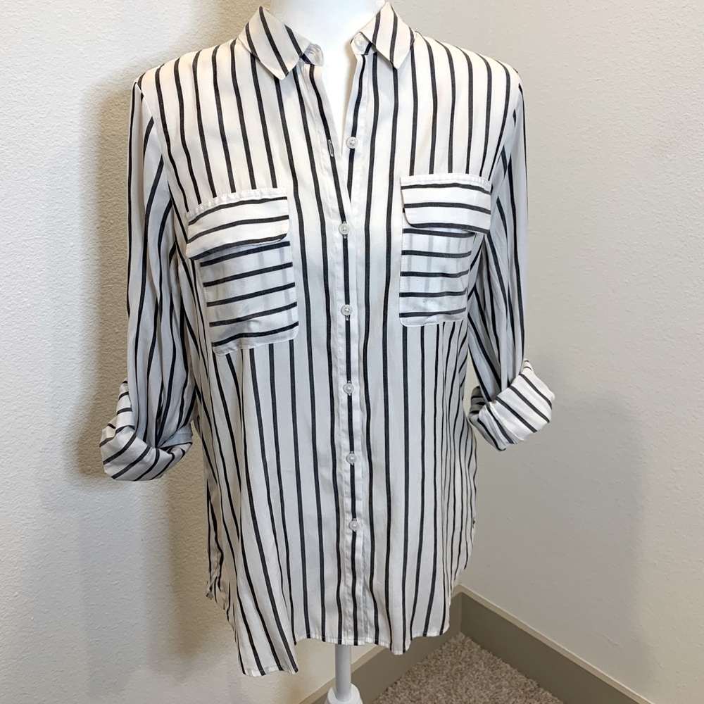 Striped Button Down Shirt